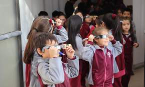 Gran cantidad de estudiantes de establecimientos de La Serena visita el planetario móvil 