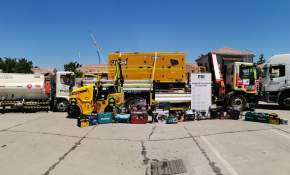En Lampa estaban maquinaria y camiones robados a empresa de la Región de Coquimbo