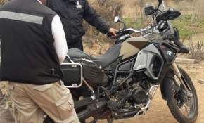 Inspectores municipales recuperan motocicleta robada en La Serena