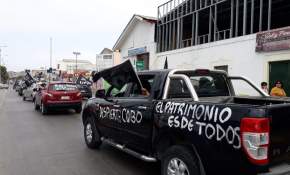 "Recuperemos lo nuestro": Las banderas negras fueron las protagonistas en la caravana para recuperar el mercado de Coquimbo [FOTOS]